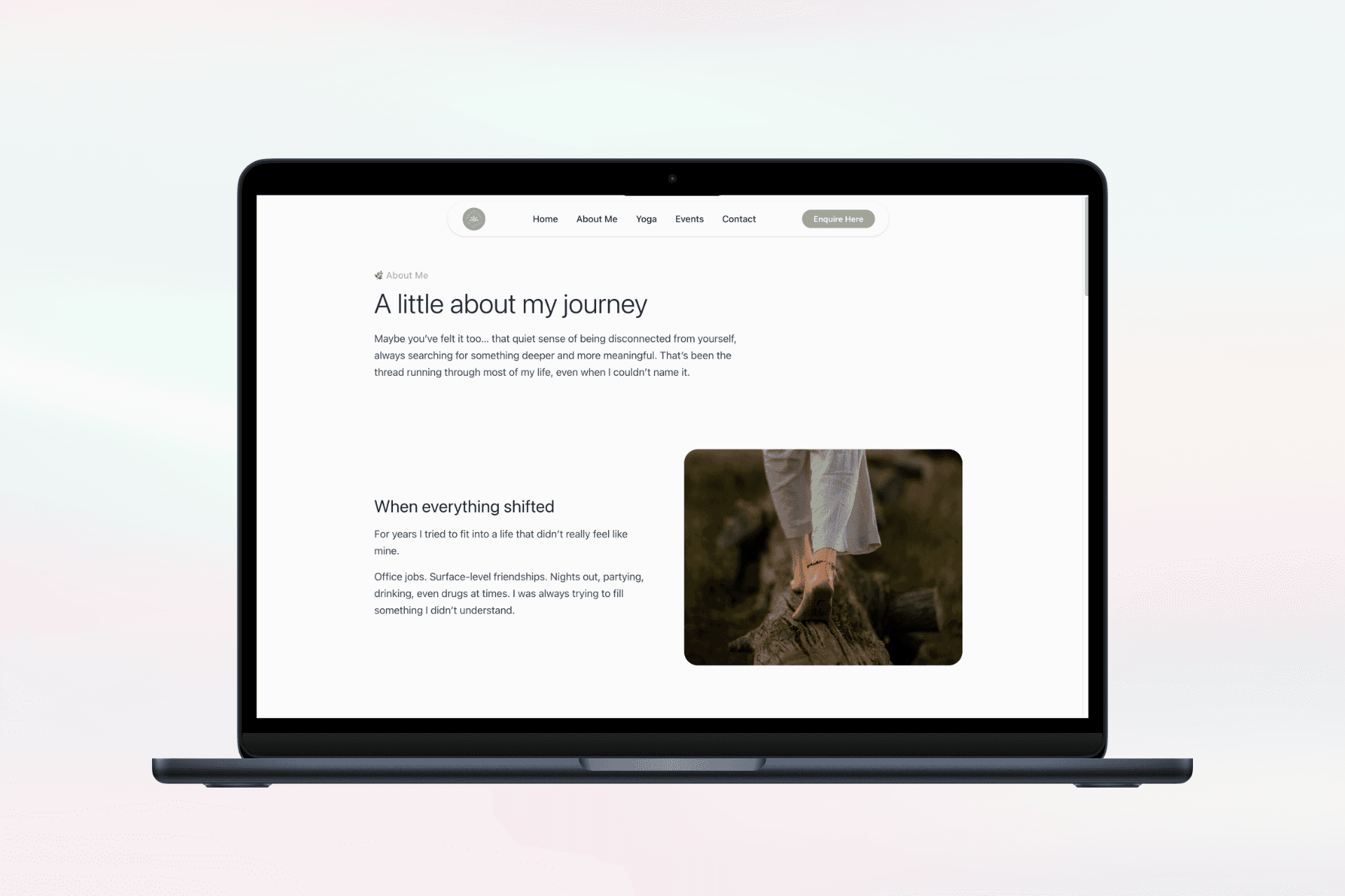 Emily Yoga & Wellness - A Calm Digital Presence for Yoga & Wellness